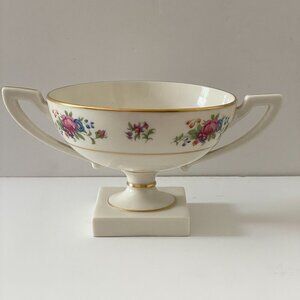 RARE Lenox Colonial Lenox Rose Handled Footed Centerpiece Bowl 1906 - 1930